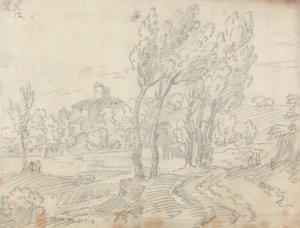 フィレンツェ近くのモンテオリベット修道院 作： John Robert Cozens